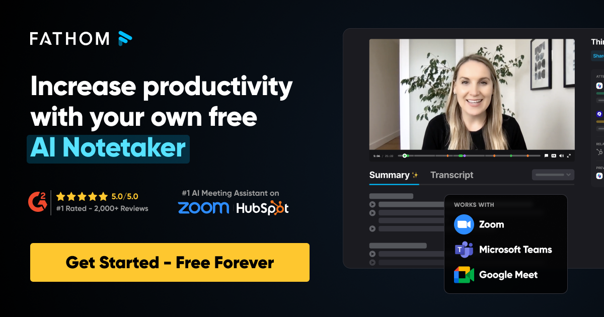 Fathom AI Notetaker - Never take notes again 